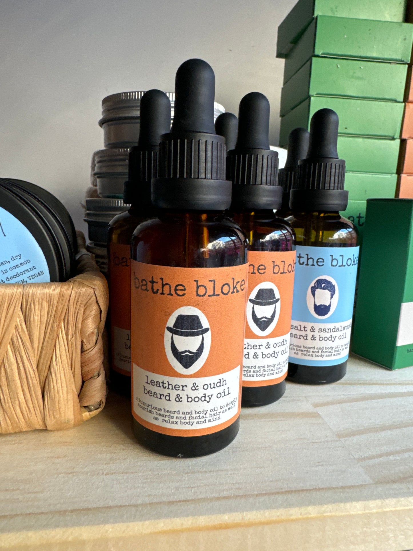 Leather and Oudh Beard and body Oil