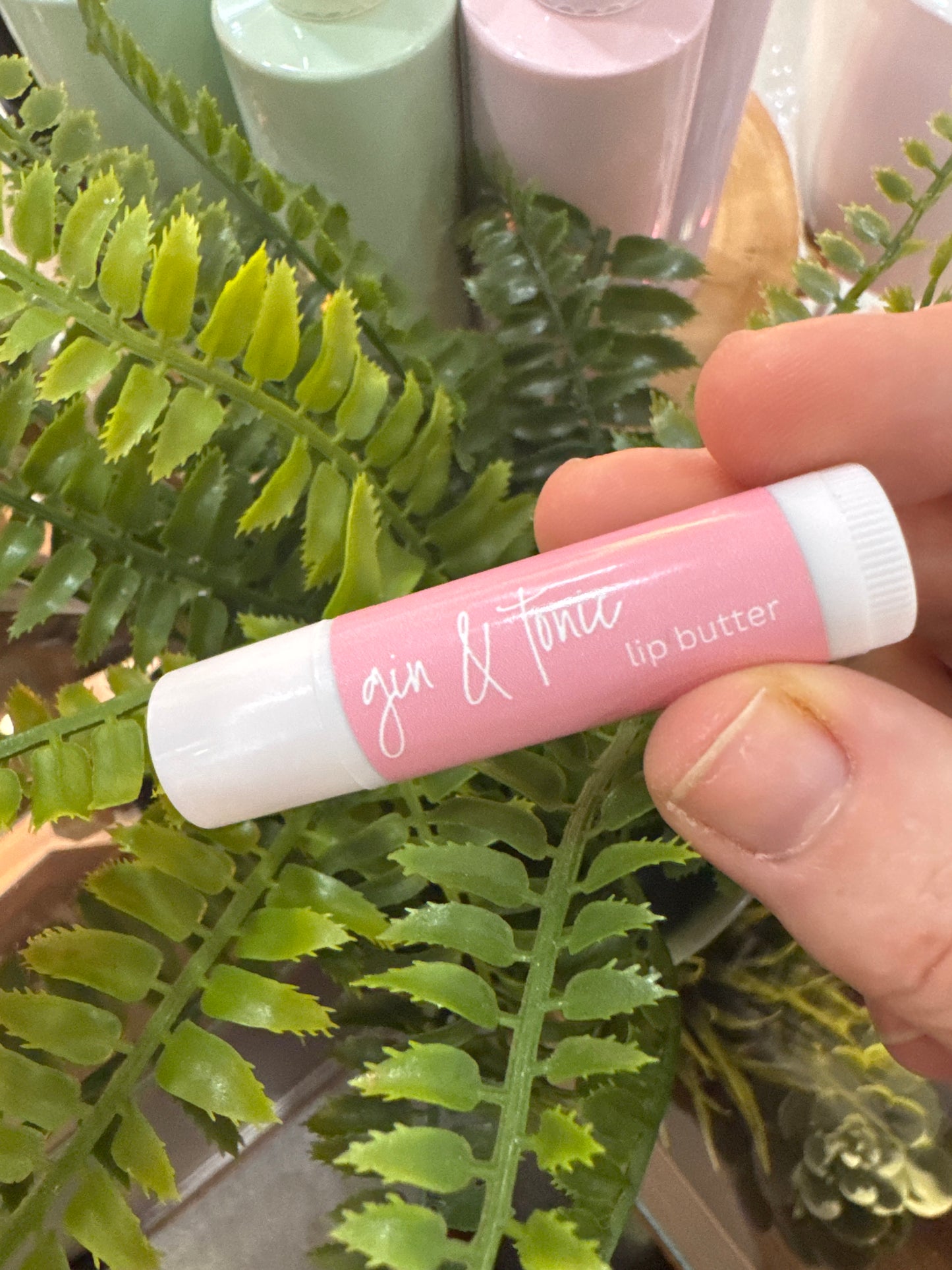 Gin and tonic lip balm