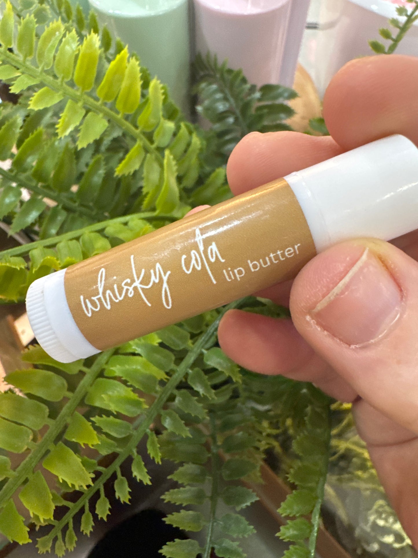 Whiskey and cola lip balm
