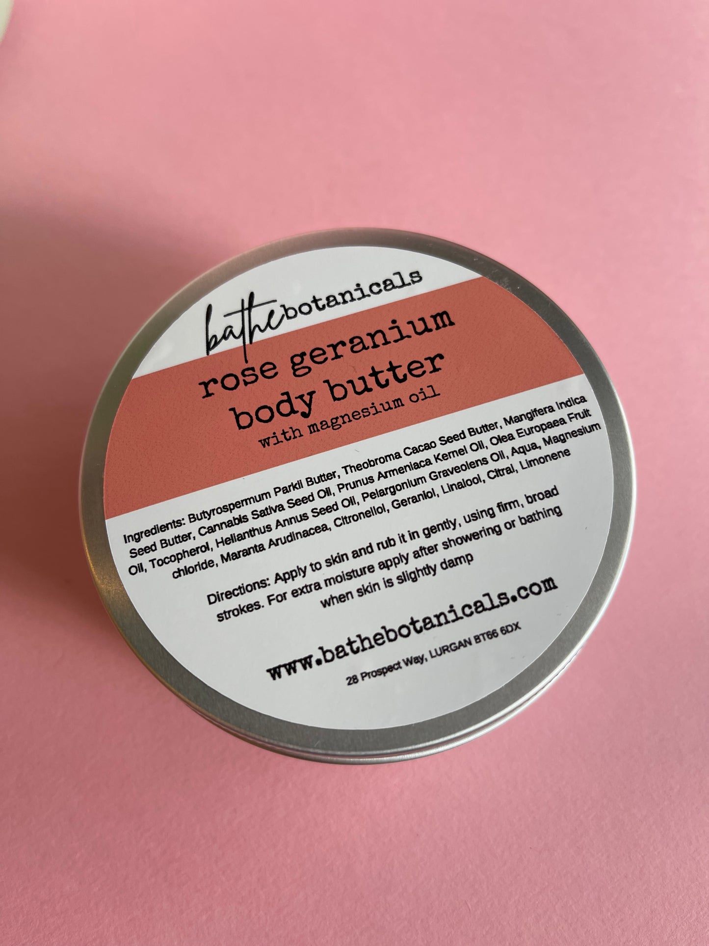 Rose Geranium Magnesium Body butter (Botanical Collection)