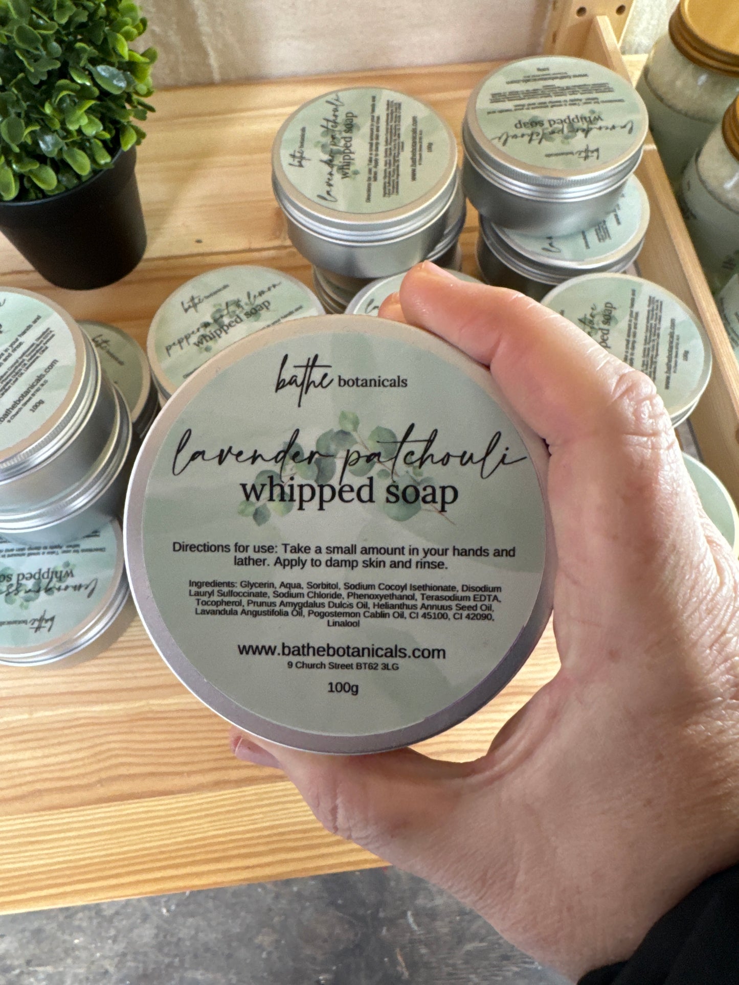 Lavender and Patchouli Botanical Collection Whipped Soap