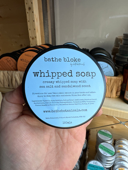 Bathe Bloke Sea Salt and Sandalwood Whipped Soap