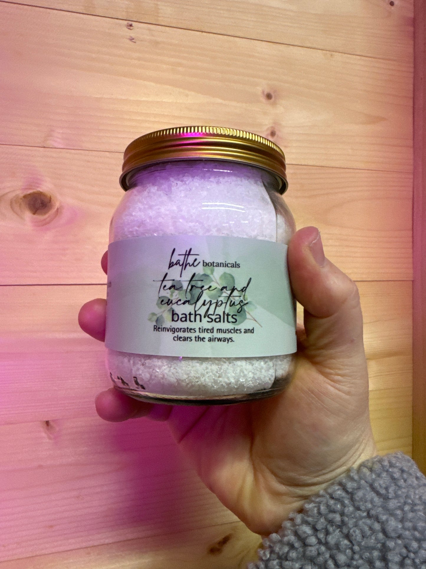 Tea tree and Eucalyptus Bath Salts (Botanical Collection)