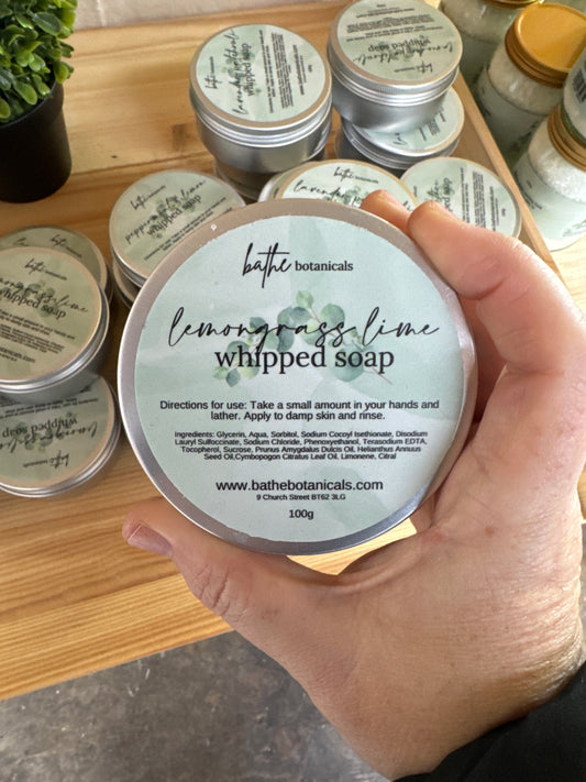 Lemongrass Lime Botanical Collection Whipped Soap