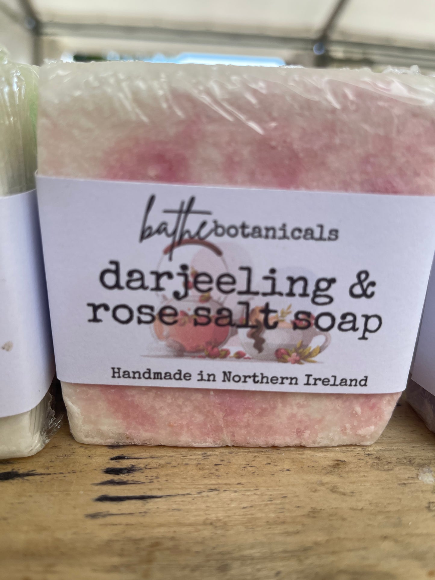 Darjeeling and Rose salt soap