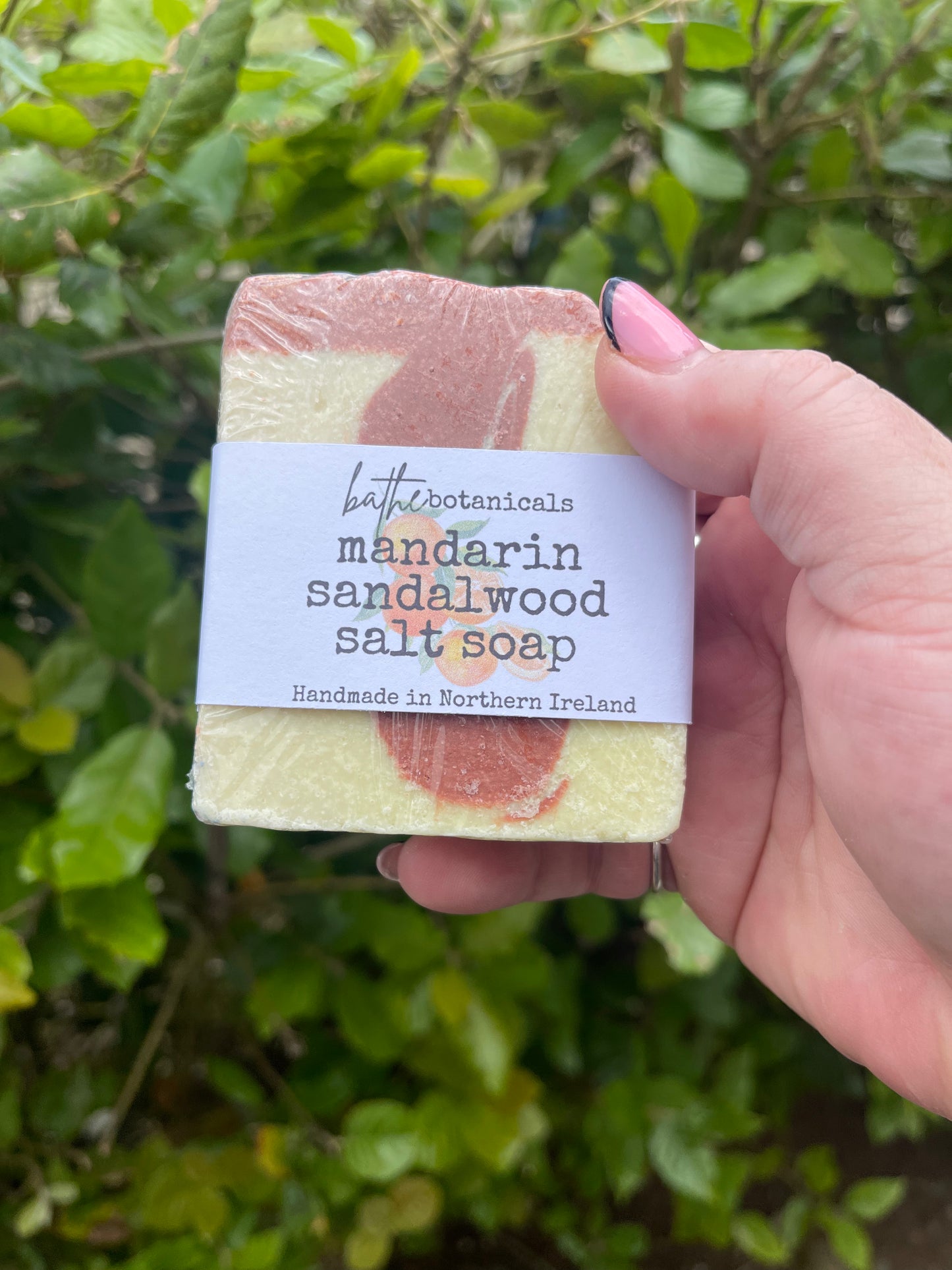 Mandarin and sandalwood salt soap
