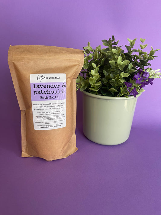 Lavender and Patchouli Bath Salt Refill Pack