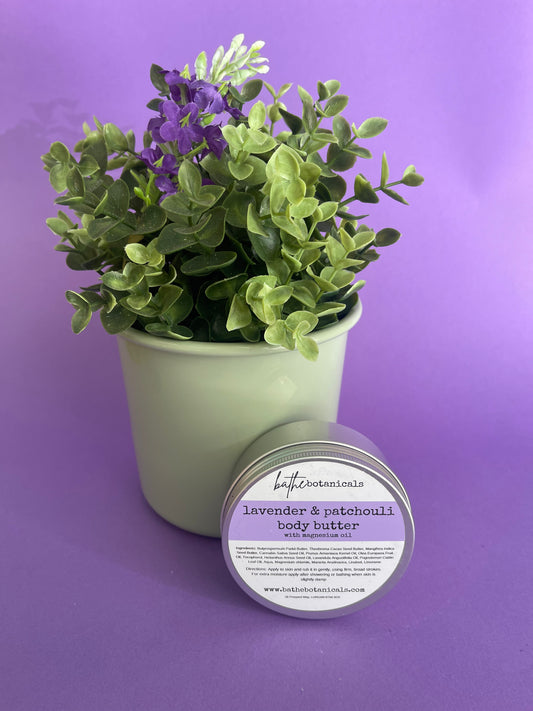 Lavender & Patchouli Magnesium Body butter (Botanical Collection)