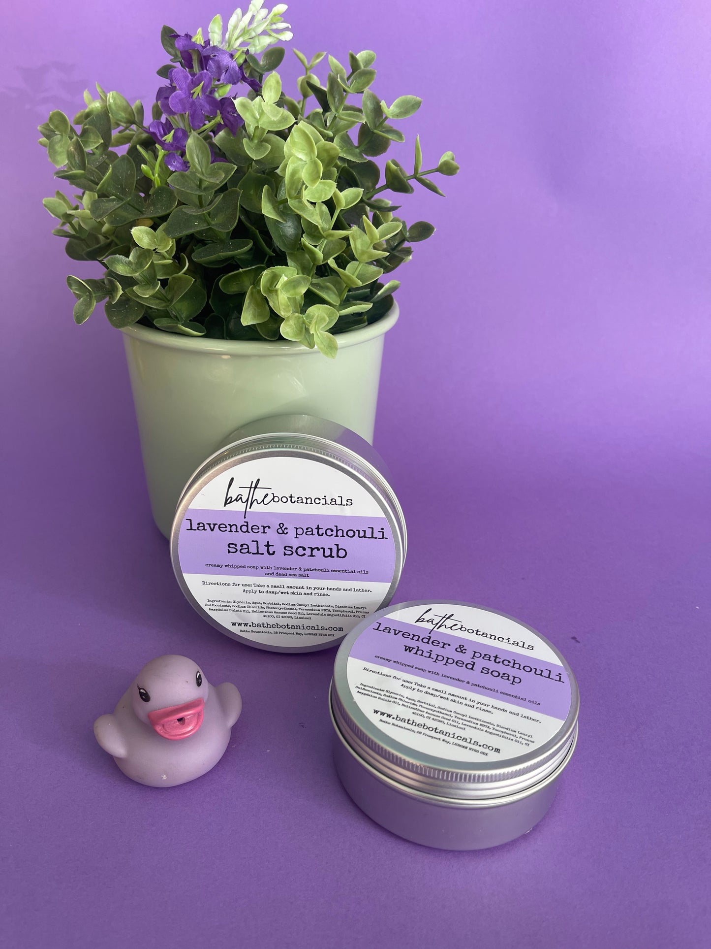 Lavender and Patchouli Whipped Salt Scrub