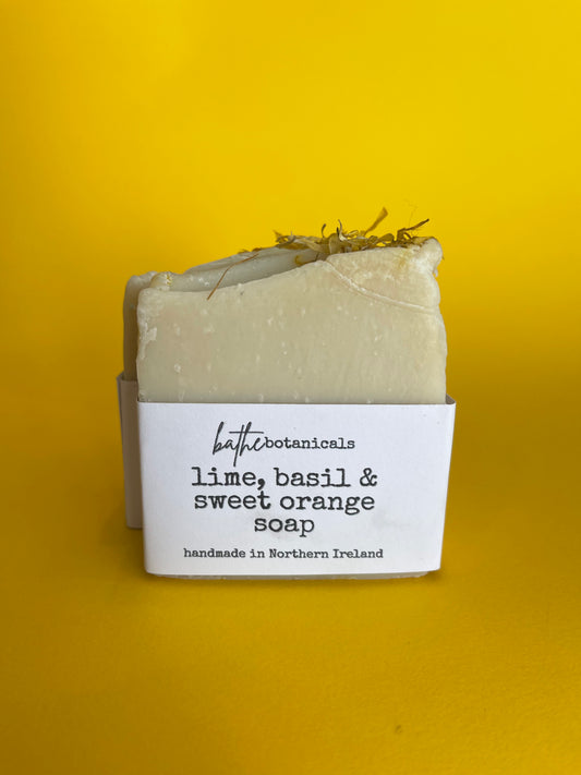 Lime, Basil & Sweet Orange soap