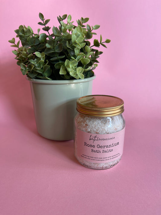 Rose Geranium Bath Salts