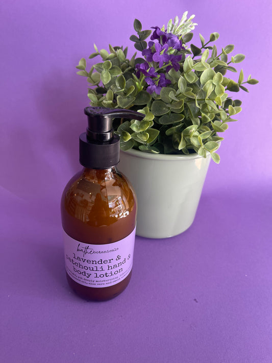 Lavender & Patchouli hand and body lotion