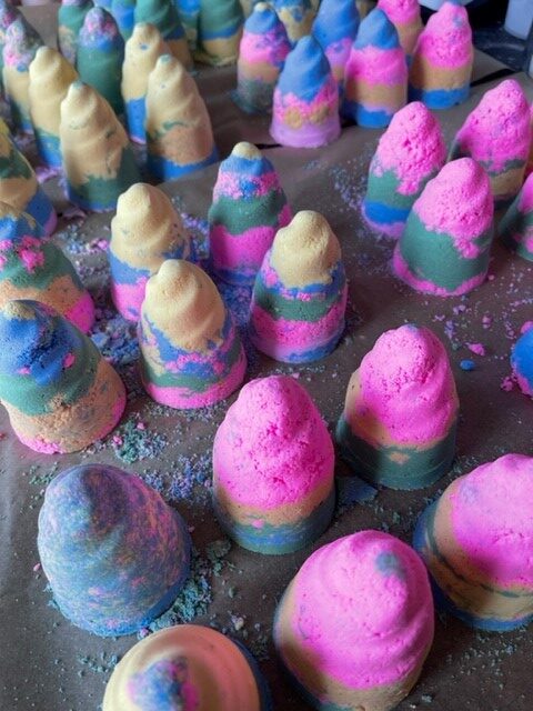 Unicorn Dinosaur poop bath bomb