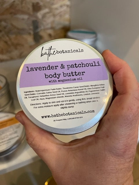 Lavender & Patchouli Magnesium Body butter (Botanical Collection)